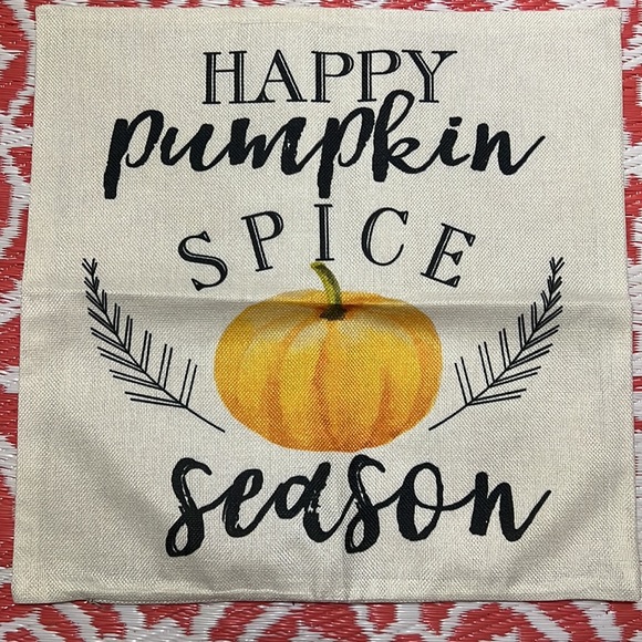 NWT set of 4 pillow covers. Zipper closure Fall Pumpkins Truck Autumn decor - Picture 6 of 8